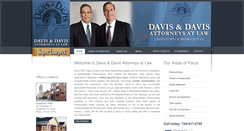 Desktop Screenshot of davisanddavislaw.com